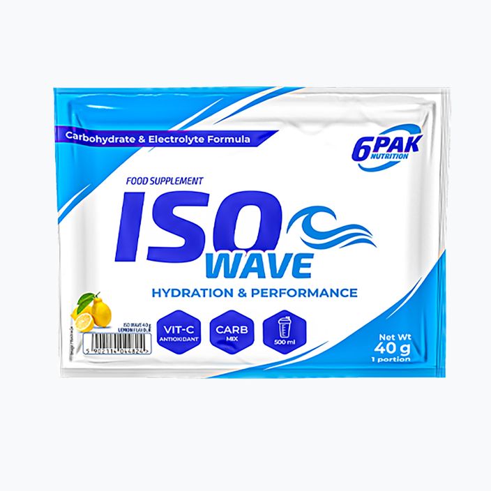 Isotonic drink powder 6PAK Iso Wave 40 g Lemon