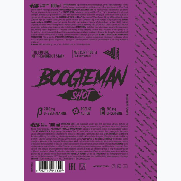 Trec Boogieman Pre-workout Shot Forest Fruit 100 ml 3