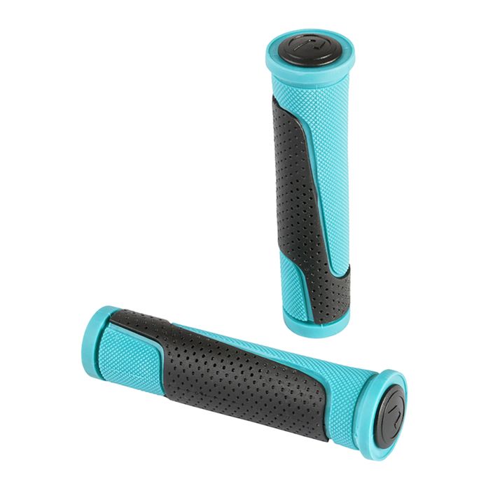 ACCENT Comet 2D turquoise/black handlebar grips 2