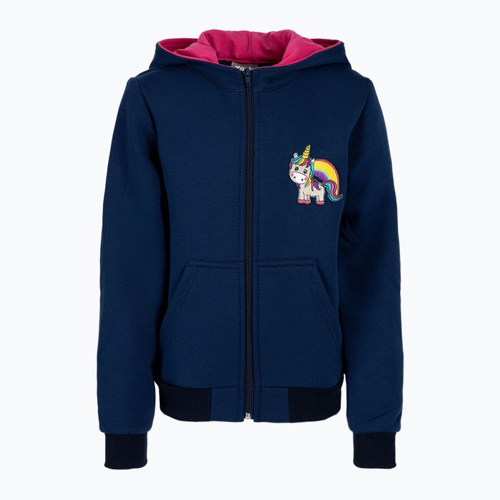 York Unicorn children's riding sweatshirt navy blue and pink 501801146