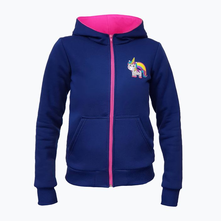 York Unicorn children's riding sweatshirt navy blue and pink 501801146 5