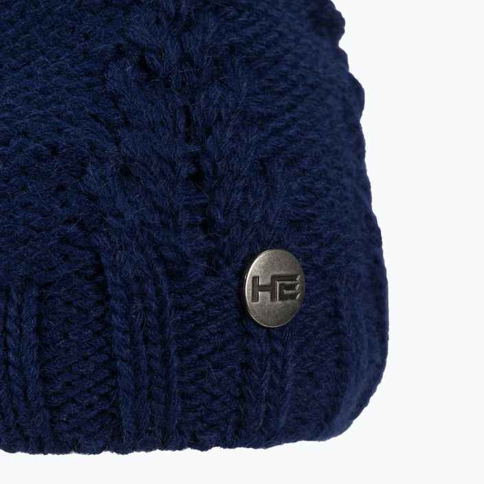 Women's winter cap with chimney Horsenjoy Mirella navy blue 2120503 3