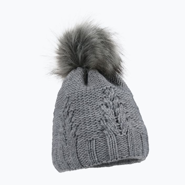 Women's winter cap with chimney Horsenjoy Mirella grey 2120506