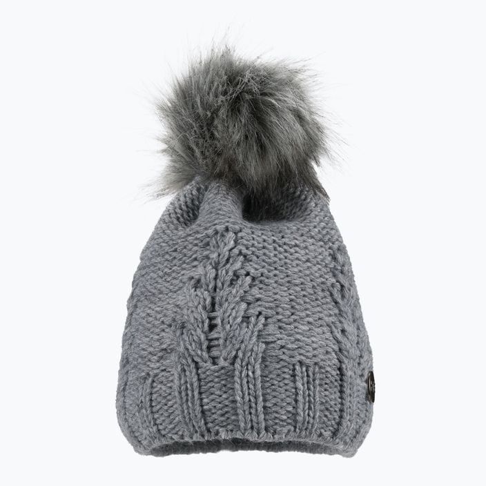 Women's winter cap with chimney Horsenjoy Mirella grey 2120506 2