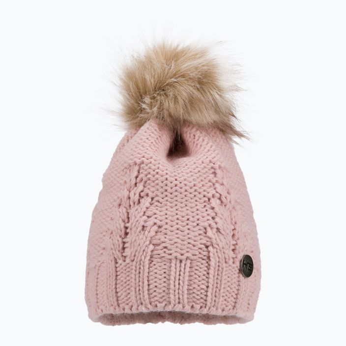 Women's winter cap with chimney Horsenjoy Mirella pink 2120501 2