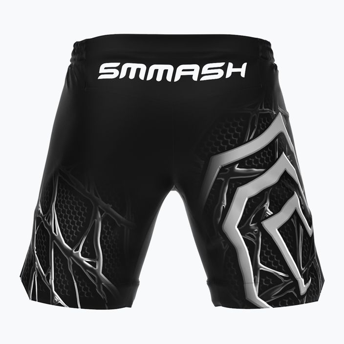 SMMASH Venomous men's training shorts black and white SHC4-019 2