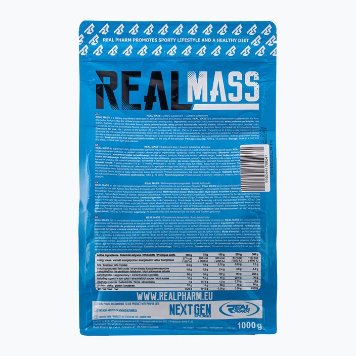 Real Pharm Gainer Real Mass 1kg chocolate 700247 2