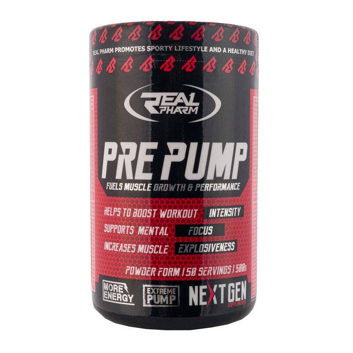 Real Pharm Pre Pump pre-workout 500g blueberry 702371 2