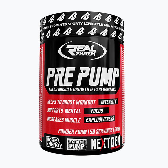 Real Pharm Pre Pump pre-workout 500 g blackcurrant/lemon 4