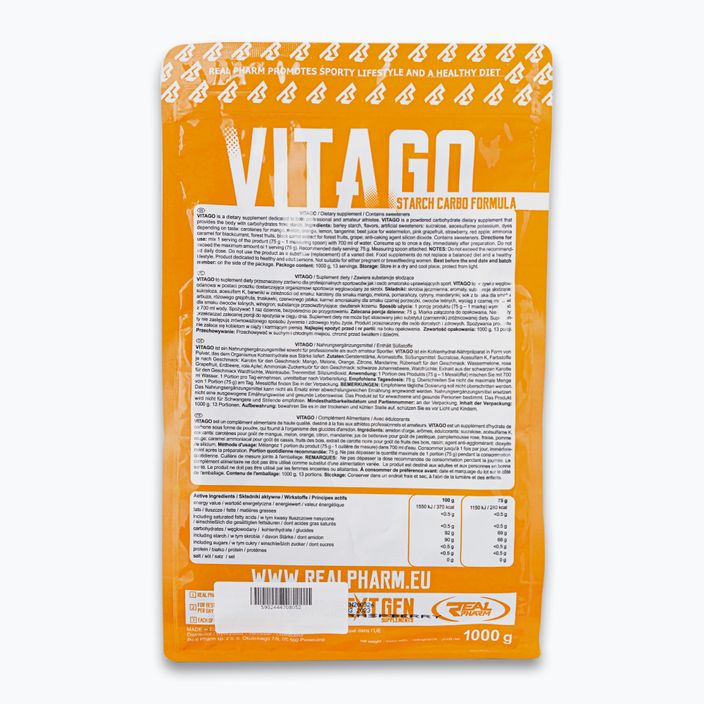 Carbo Vita GO Real Pharm carbohydrates 1kg raspberry 708052 2