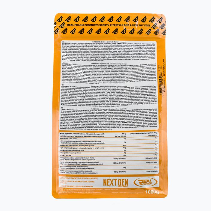 Carbo One Real Pharm carbohydrates 1kg mango-maracuja 712530 2
