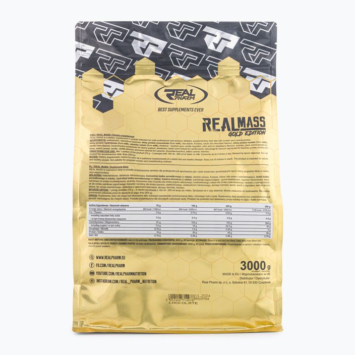 Real Pharm Gainer Real Mass Gold Edition 3kg chocolate 714978 2