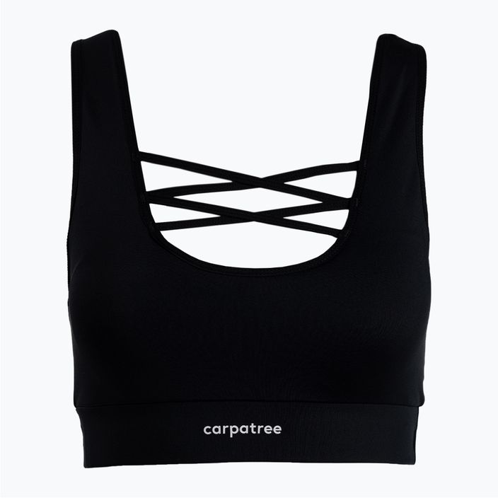 Carpatree Cross String Sports fitness bra black C-CSSB