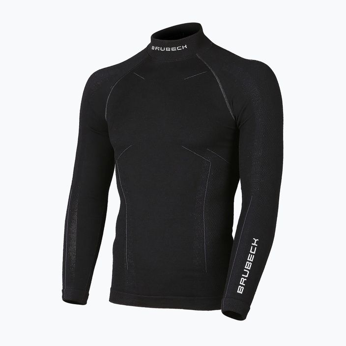 Men's Brubeck Extreme Wool 9982 thermal T-shirt black LS11920 2