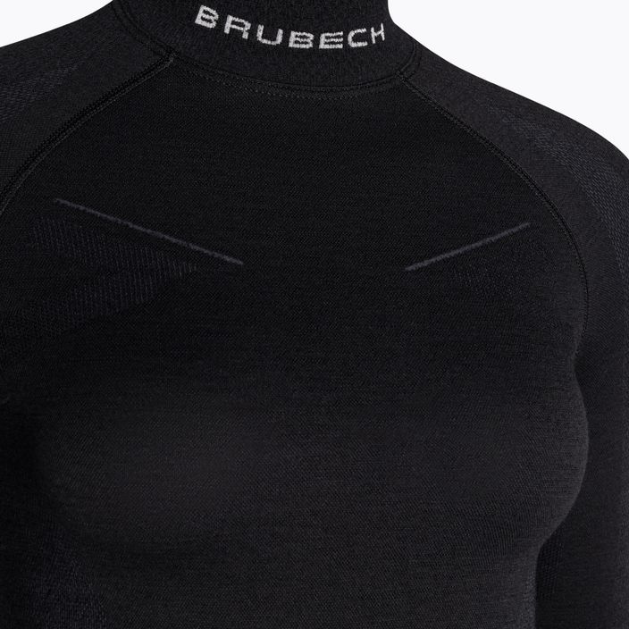 Brubeck Extreme Wool 9982 women's thermal T-shirt black LS11930 3