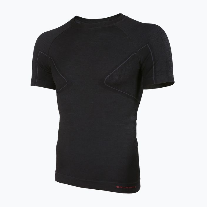 Men's Brubeck Active Wool 9935 thermal T-shirt black SS11710 2