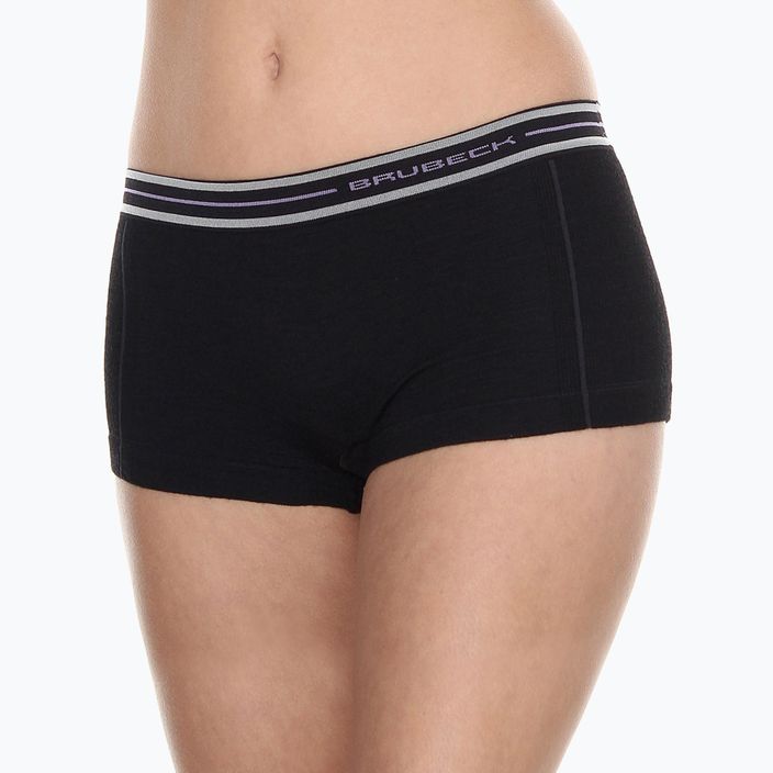 Brubeck Active Wool women's thermal boxer shorts 994A black BX10860 5