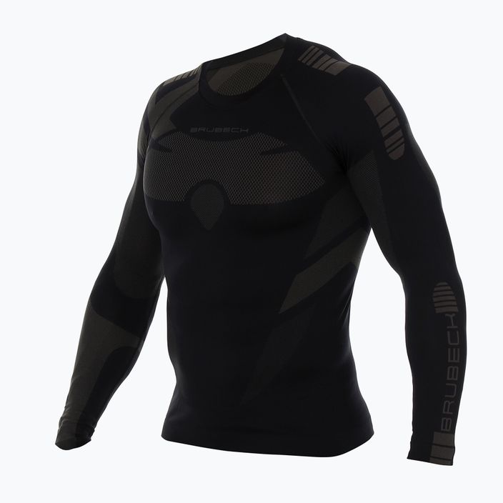 Men's thermal T-shirt Brubeck Dry 87 black-grey LS13080 3