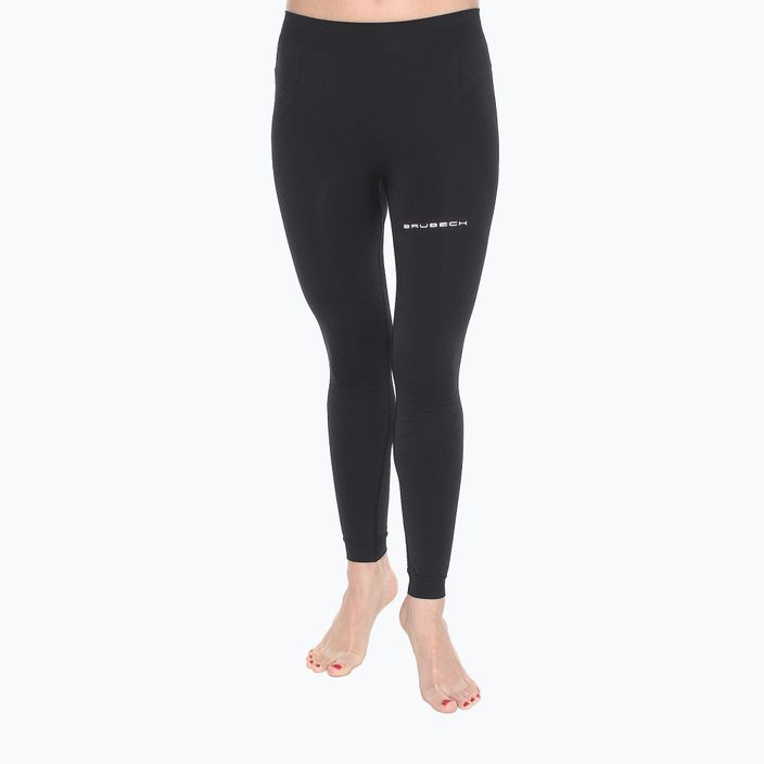 Women's compression running trousers Brubeck LE11470A Running Force black LE11470A
