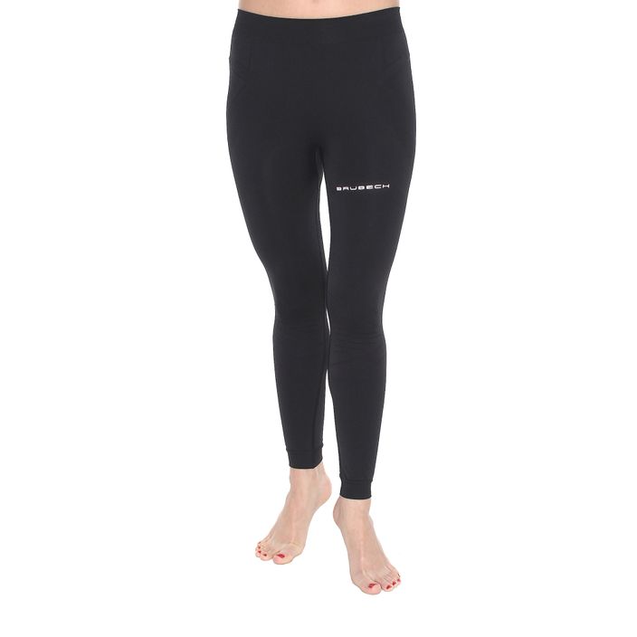 Women's compression running trousers Brubeck LE11470A Running Force black LE11470A 2