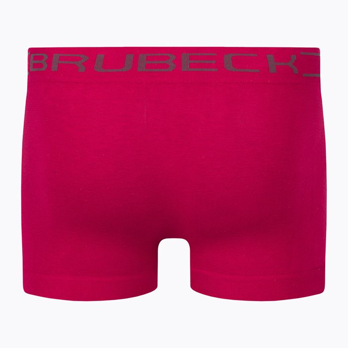 Men's thermal boxer shorts Brubeck BX10050A Comfort Cotton dark red 2