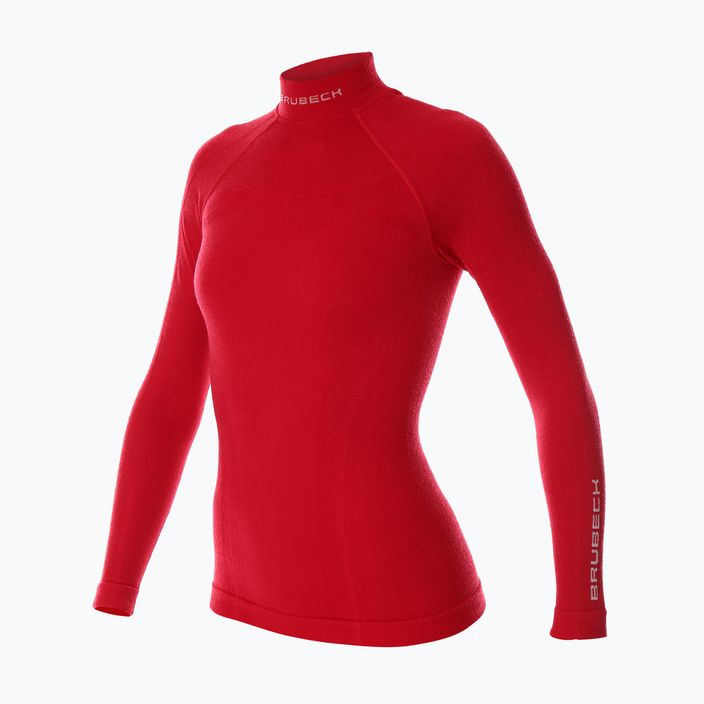 Brubeck Extreme Wool women's thermal T-shirt 3282 red LS11930 3