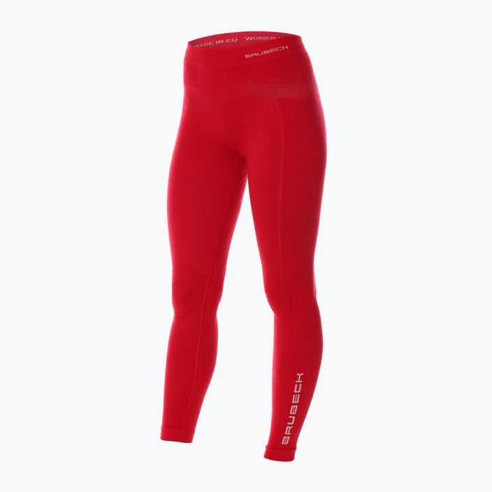 Women's thermoactive pants Brubeck Extreme Wool 3282 red LE11130 3