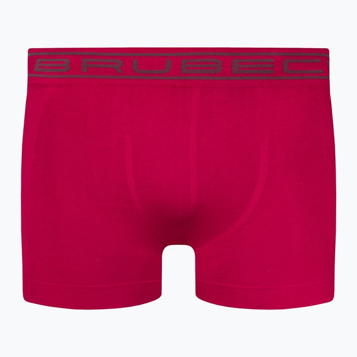 Men's thermal boxer shorts Brubeck BX00501A Comfort Cotton dark red