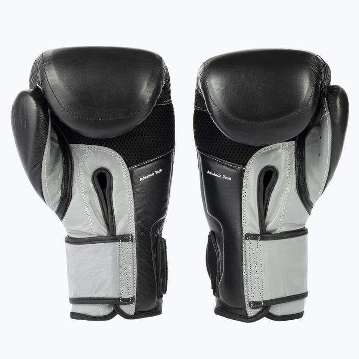 DBX BUSHIDO Muay Thai natural leather boxing gloves black ARB-431sz 2