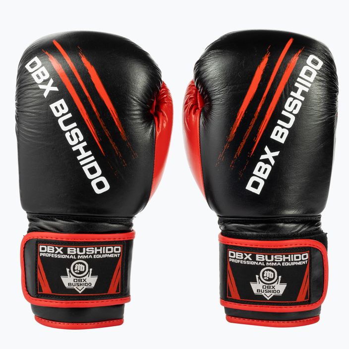 DBX BUSHIDO leather sparring training gloves black ARB-415