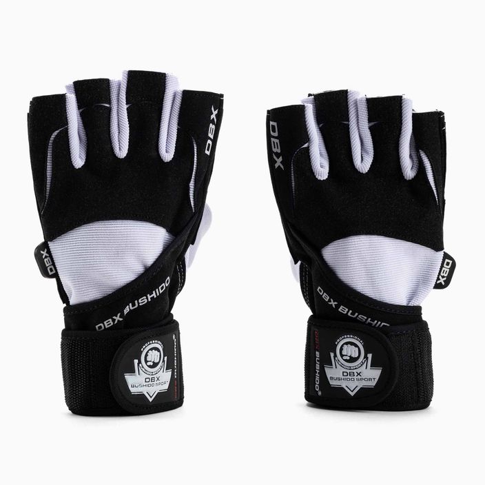DBX BUSHIDO fitness gloves black and white DBX-Wg-162-M