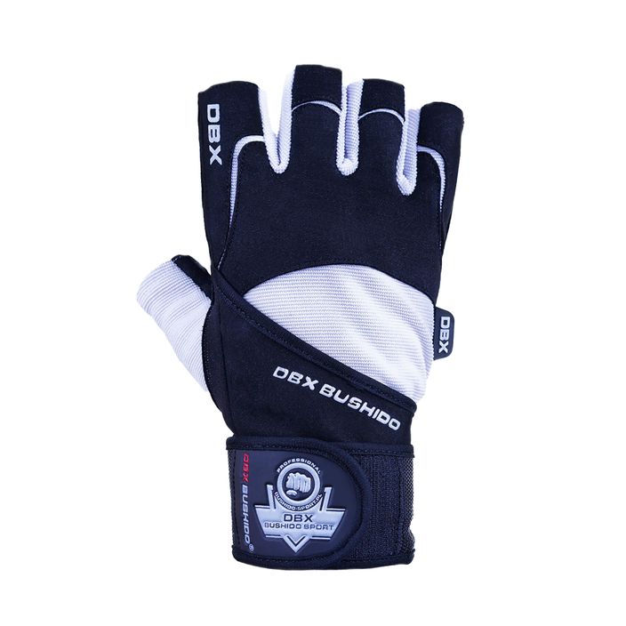 DBX BUSHIDO fitness gloves black and white DBX-Wg-162-M 5