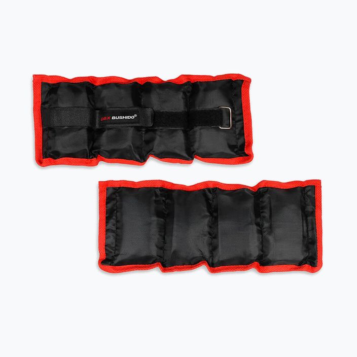 Bushido ankle and wrist weights 2x1 kg black/red OB1 3