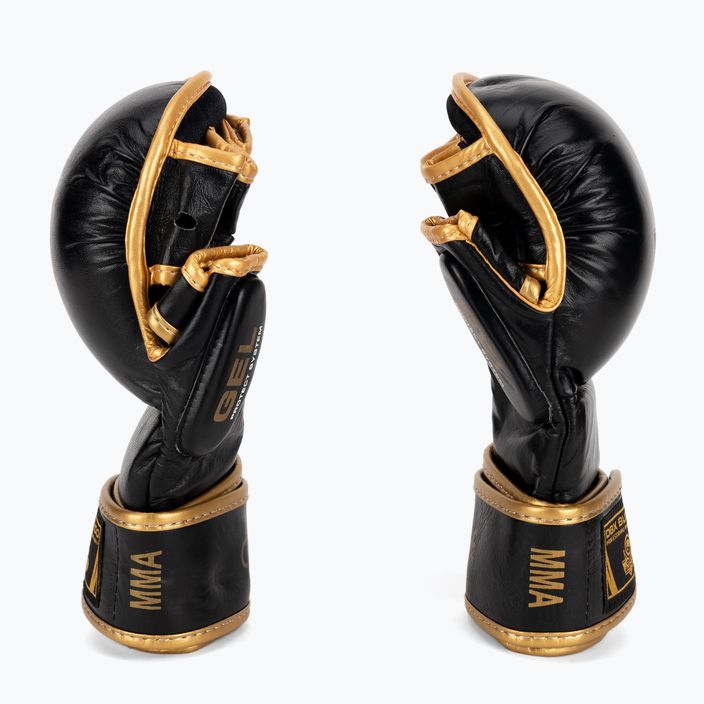 DBX BUSHIDO leather MMA training sparring gloves black Arm-2011D-L 3