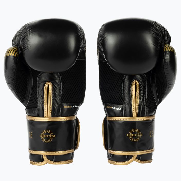 Boxing gloves DBX BUSHIDO natural leather black B-2v13 2