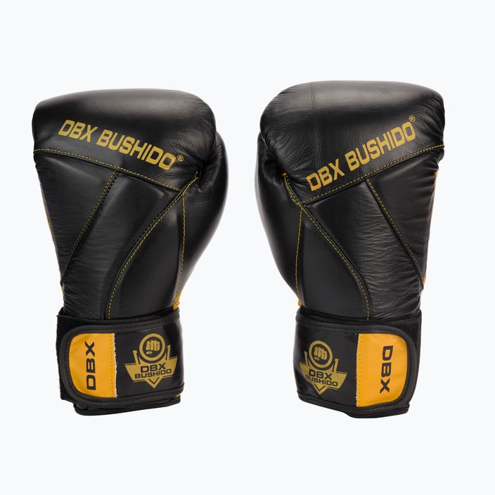 DBX BUSHIDO natural leather boxing gloves black B-2v14