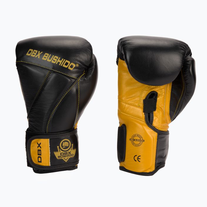 DBX BUSHIDO natural leather boxing gloves black B-2v14 3