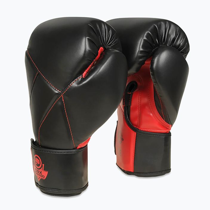 DBX BUSHIDO "Hammer - Red" Muay Thai boxing gloves black/red 2