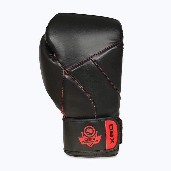 DBX BUSHIDO "Hammer - Red" Muay Thai boxing gloves black/red 3