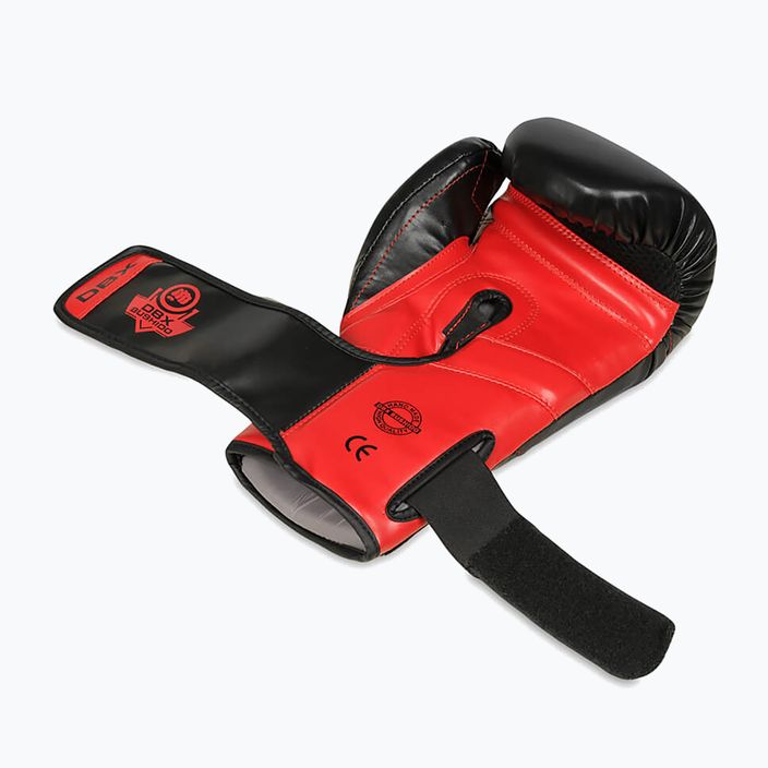 DBX BUSHIDO "Hammer - Red" Muay Thai boxing gloves black/red 8