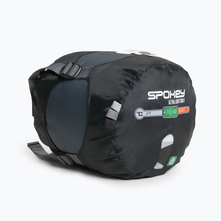 Spokey Ultralight 600II sleeping bag black-grey 922251 6