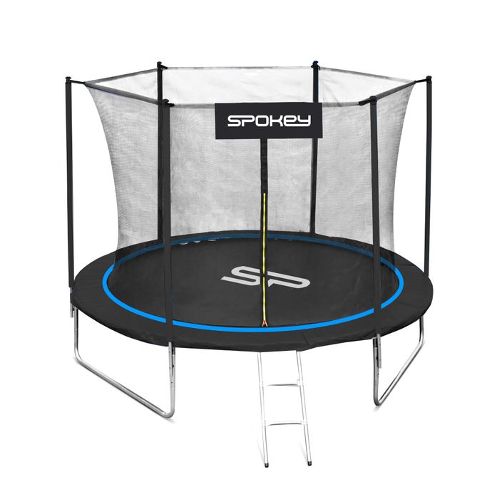 Garden trampoline Spokey Jumper 244 cm black and blue 927878 2