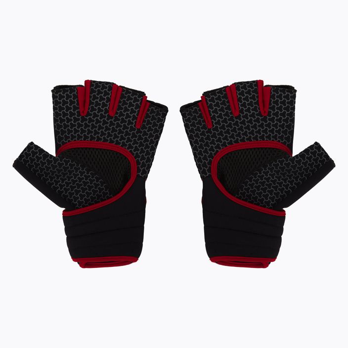 Spokey Lava black and red fitness gloves 928974 2