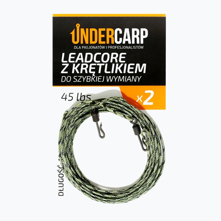UnderCarp carp leadcore with quick-change swivel UC4 green 2