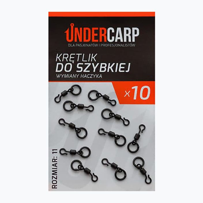 UnderCarp carp swivel for quick hook change black UC411