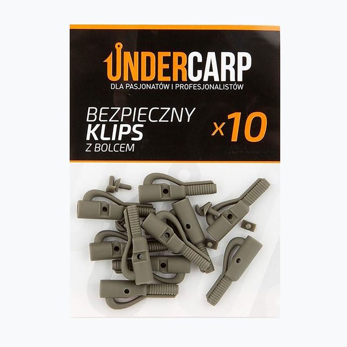 UnderCarp safety clip with pin green UC58 2