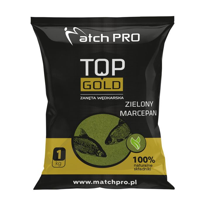 MatchPro Top Gold Green Marzipan fishing groundbait 1 kg 970016 2