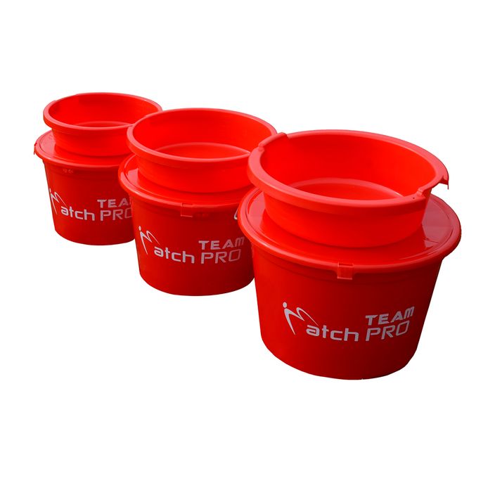 18L bucket with lid and 5L bowl MatchPro Team red 910937 2