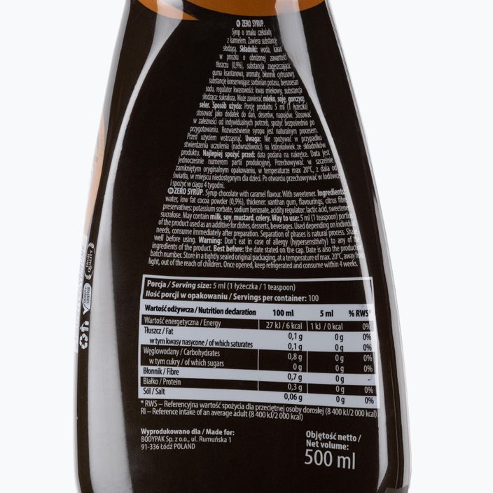 6PAK Syrup ZERO sauce 500ml chocolate caramel PAK/122 2