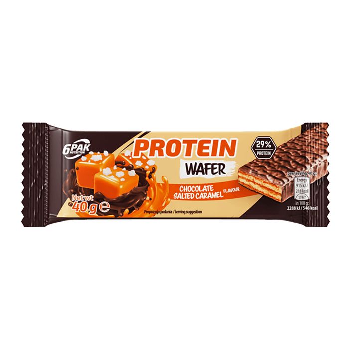 Protein bar 6PAK Protein Wafer 40g chocolate-salted caramel PAK/073 2